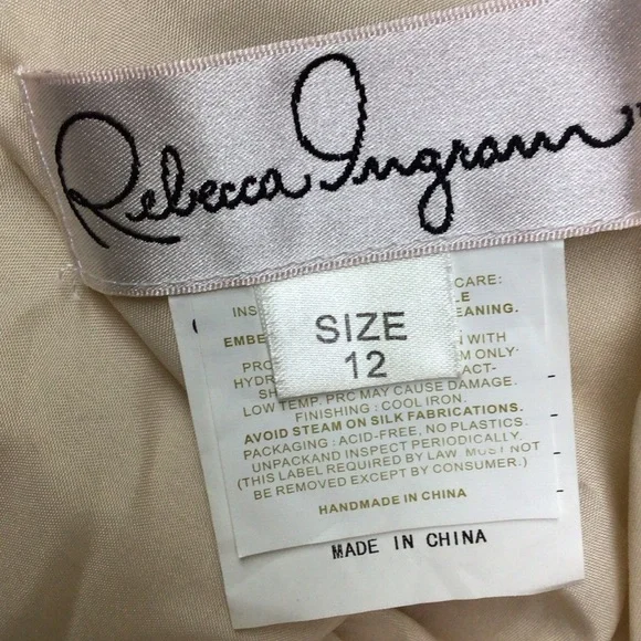 Rebecca Ingram Carrie Romantic Ballgown Wedding Dress NWOT 12 - Picture 7 of 7